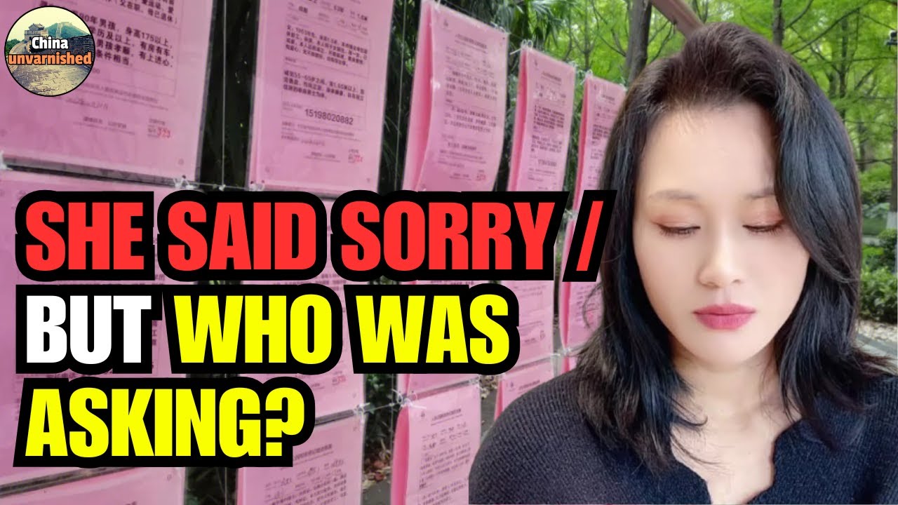 Men, I'm Sorry! Many Chinese Older Single Women Realize No One Wants Them, Even If Exceptional!