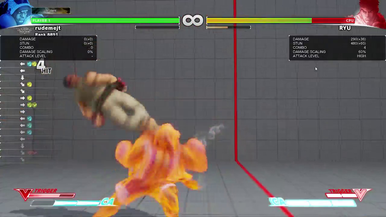 sfv balrog corner to corner carry with 1 meter + vt (~420 damage)