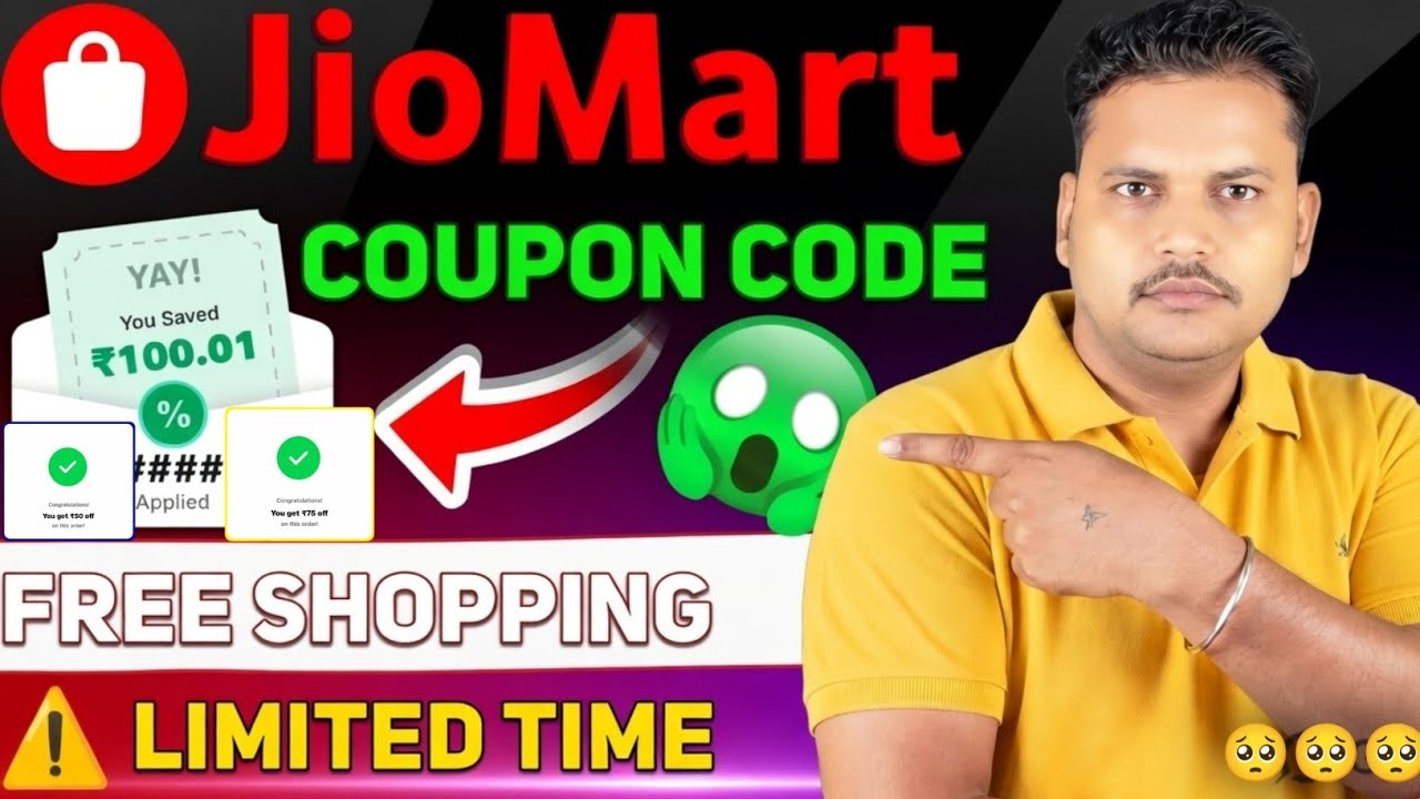 Jiomart Coupon Code Today | Jiomart 100 off coupon code | Jiomart ₹75 or ₹50 Free Shopping  offer