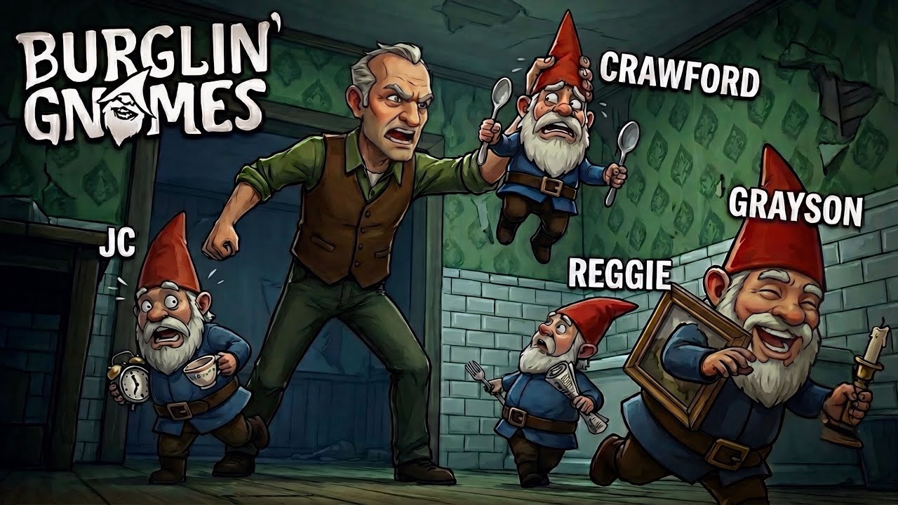 BURGLIN' GNOMES IS THE FUNNIEST GAME OF THE YEAR