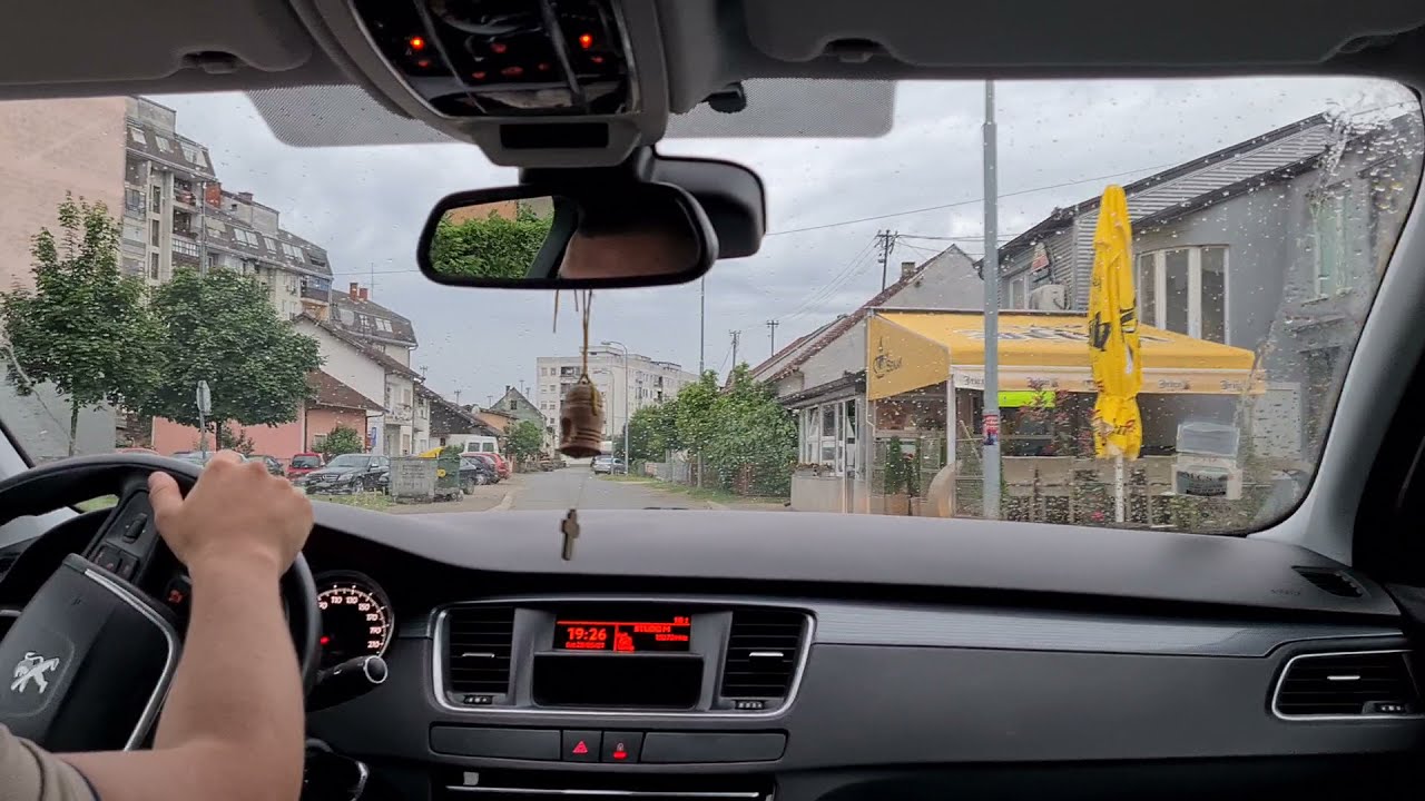 Driving 2011 Peugeot 508 1.6 e-HDI Onboard POV City