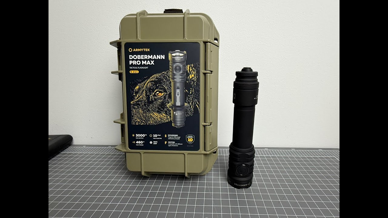 Armytek Dobermann Pro Max Dual Fuel 3000 Lumen with SFT70 Emitter