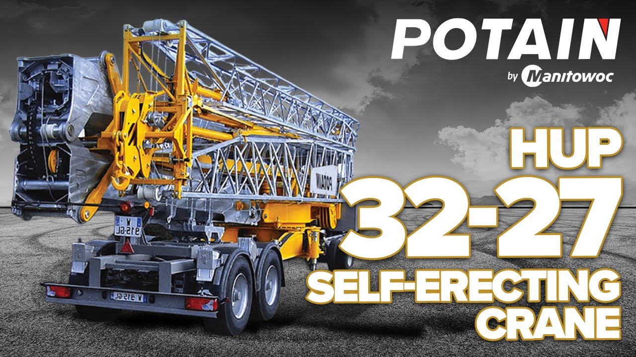 Potain HUP 32-27 Self-Erecting Crane Setup and Lifting | Cropac