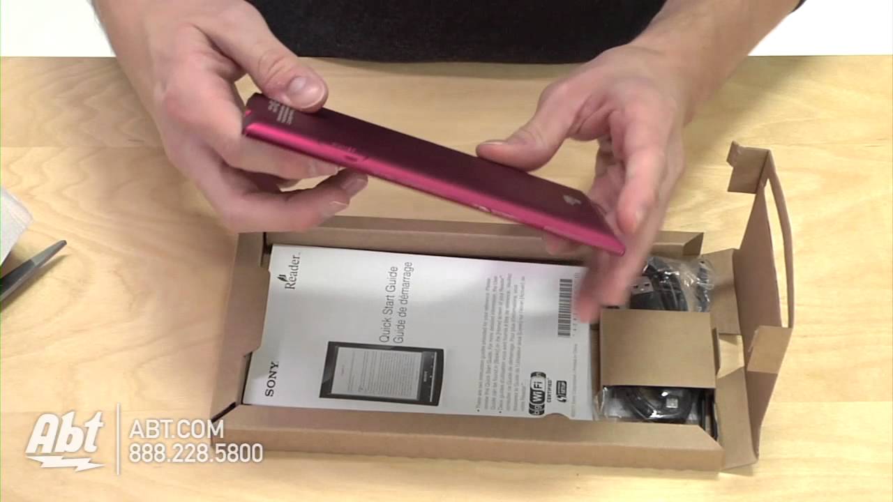 Sony Wi-Fi E-Reader PRS-T1 Unboxing: What's in the Box?