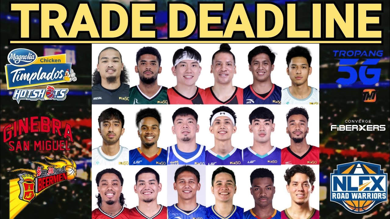 GINEBRA, MAGNOLIA, SMB, CONVERGE, TNT, PHOENIX, NLEX HAHABOL SA PBA TRADE DEADLINE