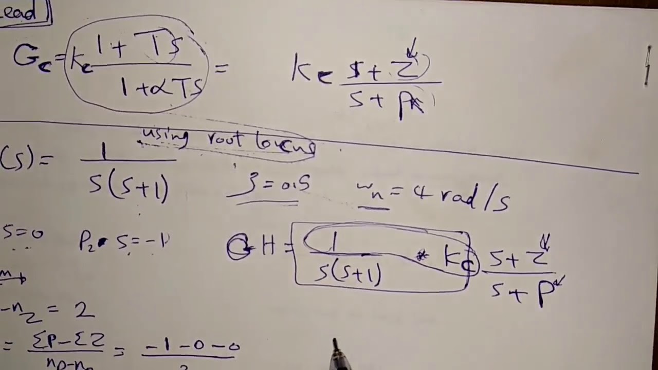 Automatic Control | PID Controller & Compensation Design Using Root Locus | Mostafa Raouf | FOE ASU