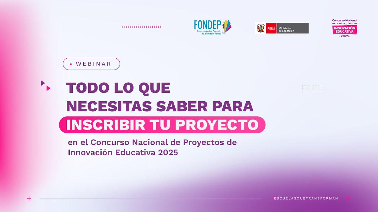 VII Concurso Nacional de Proyectos de Innovación Educativa 2025. 💡📚✨📝