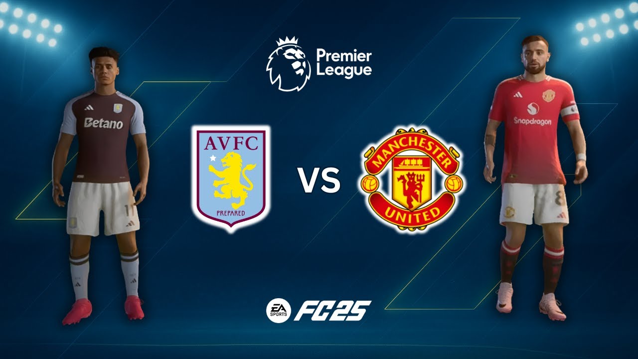 DUELO CLAVE EN INGLATERRA | Aston Villa vs Man United | Premier League | FC25