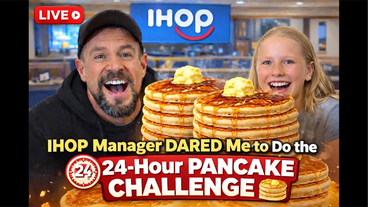 IHOP Manager DARED Me to Do the 24-Hour Pancake Challenge 🥞