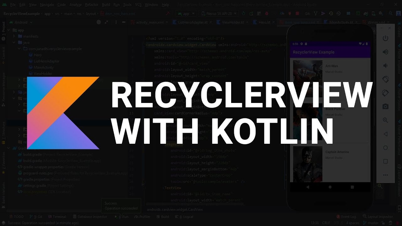 Belajar RecyclerView with Kotlin
