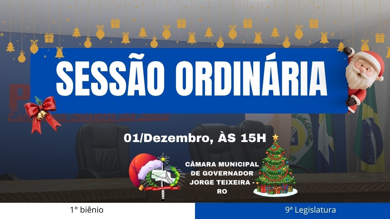 TRIGÉSIMA SEXTA  SESSÃO ORDINÁRIA DE 2025 - 01/12/2025.