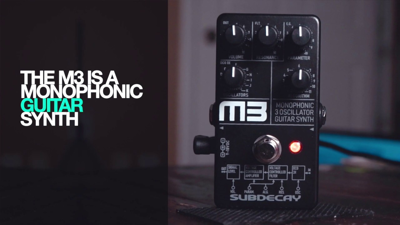 Subdecay M3 Guitar Synth pedal - demo by RJ Ronquillo