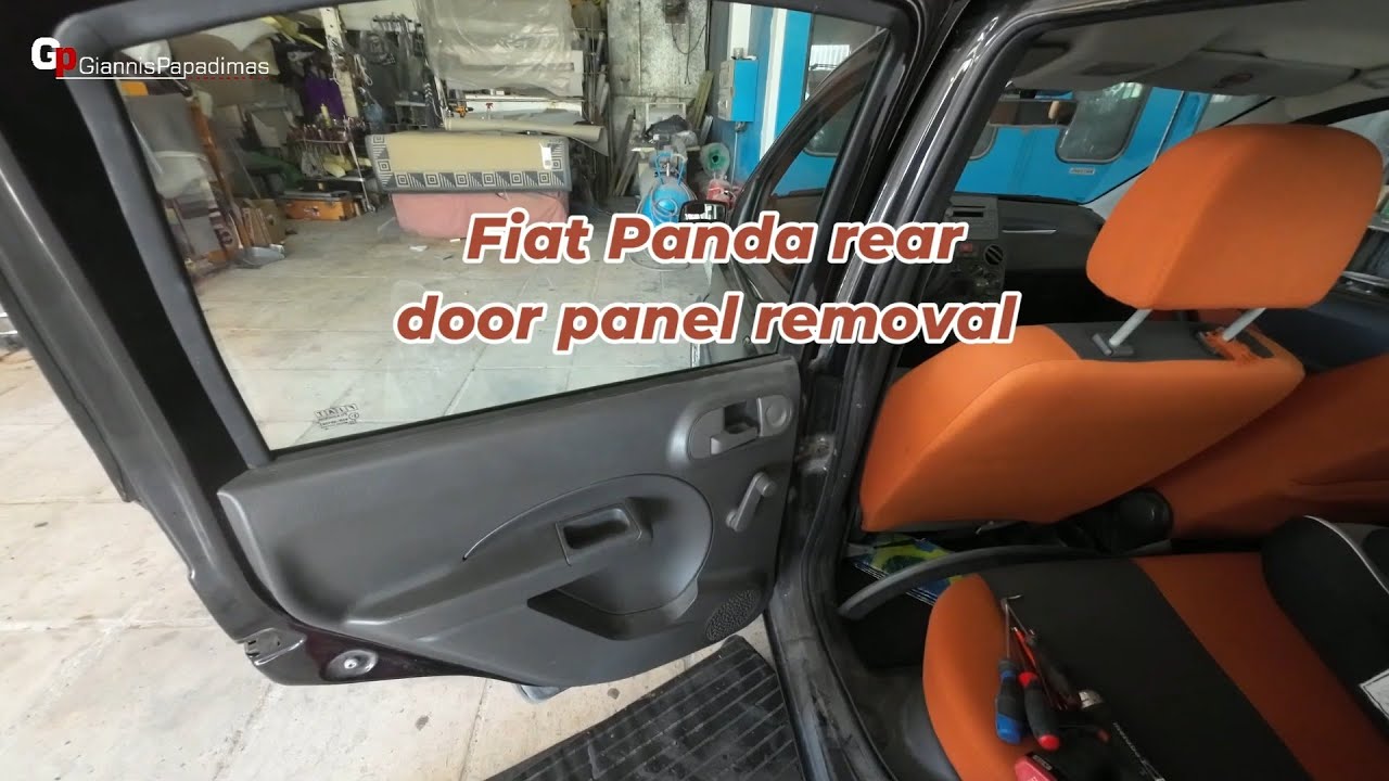 Fiat Panda (2003–2012)  rear door panel removal