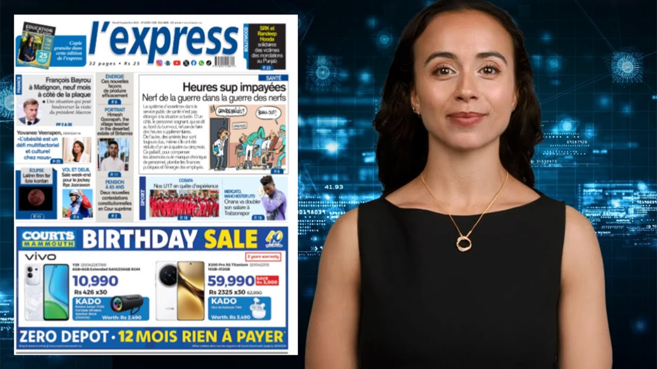 R&eacute;volution num&eacute;rique avec l'IA : Les grands titres de l'express de ce mardi 9 septembre 2025