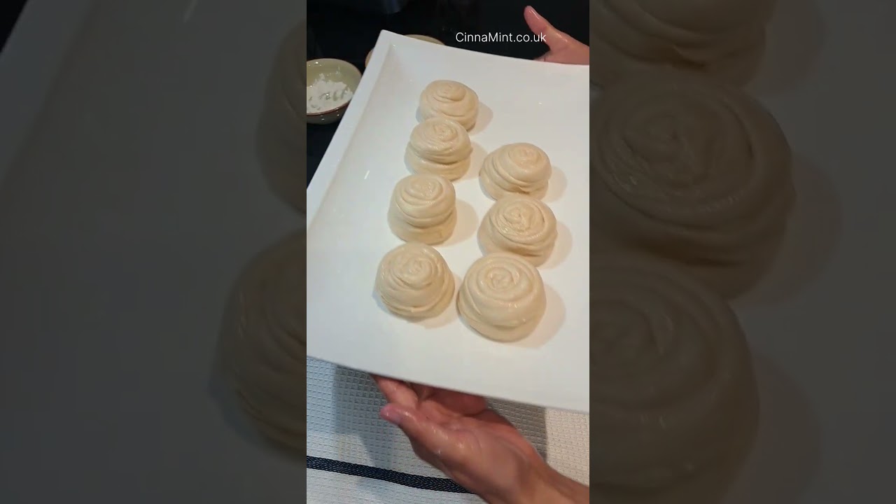 Moroccan Melwi - a coiled-shaped, multi-layered pancake