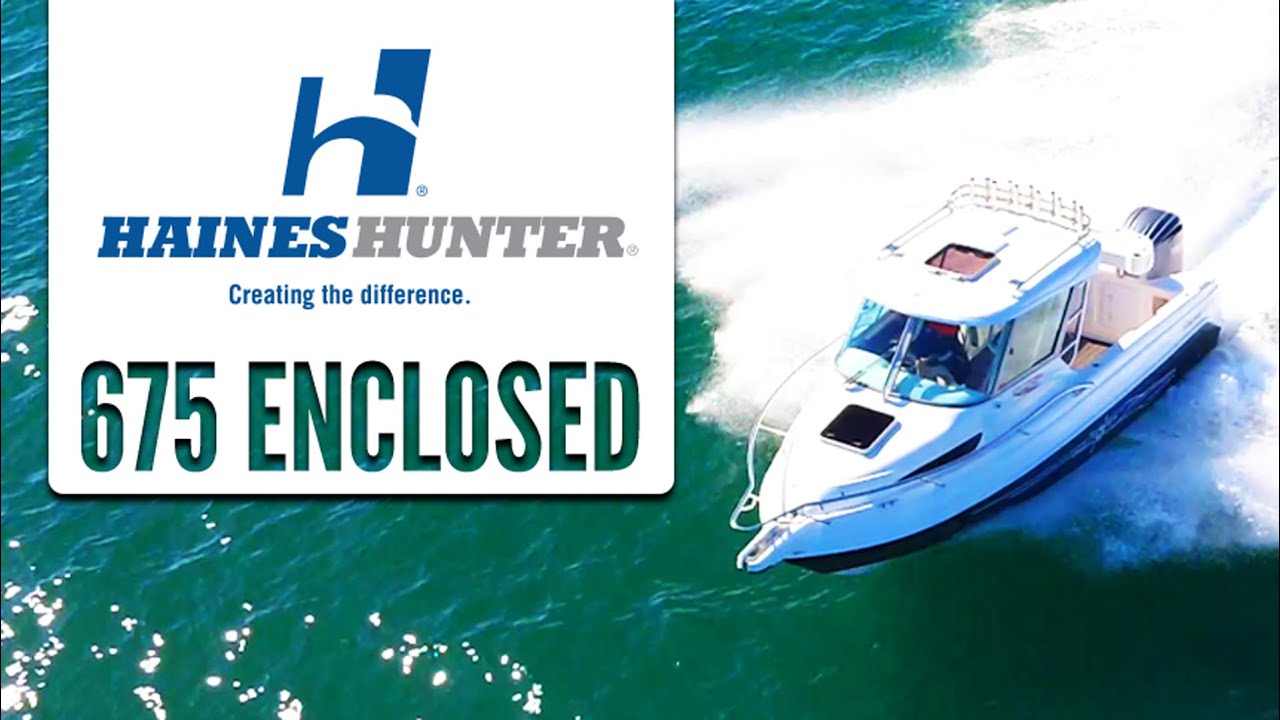 Haines Hunter 675 Enclosed + Yamaha F300hp on water review