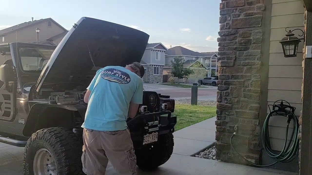 Install of Led Headlight 60w Dragon Eyes For Jeep Wrangler TJ/JK
