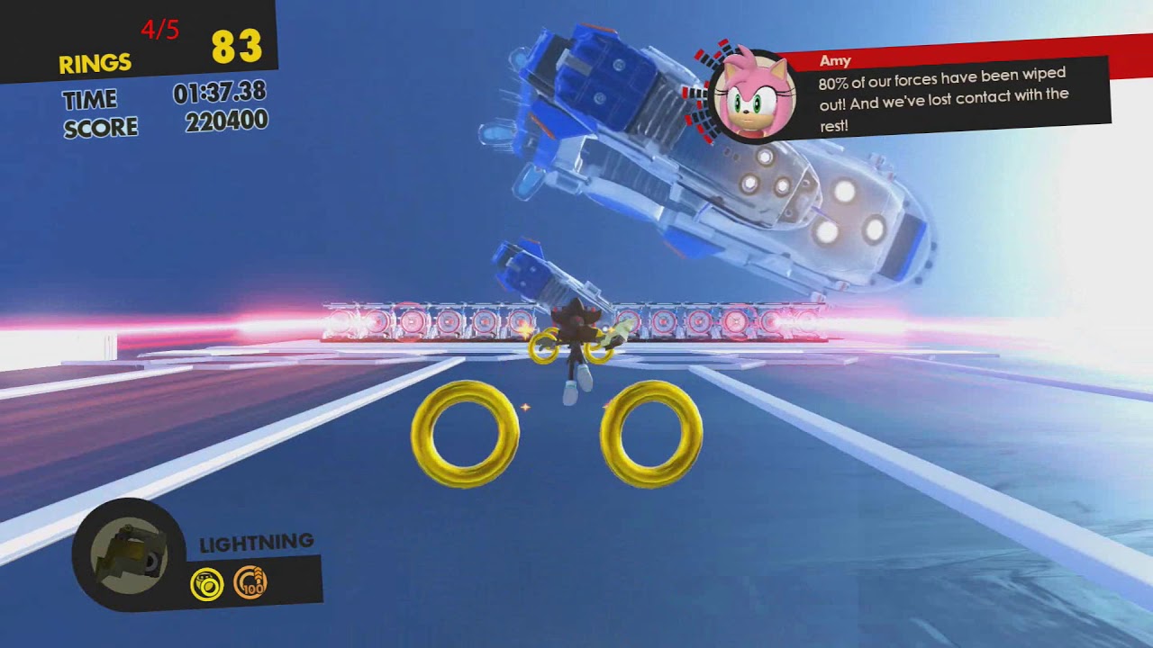 Sonic Forces - Stage 16 All Red Star Rings Capital City (Metropolis)