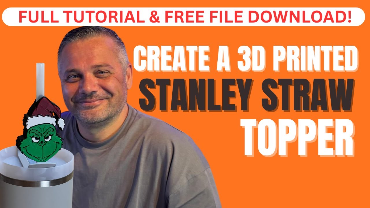 Как сделать насадку для соломинки Stanley с помощью 3D-печати (пошаговое руководство) (Гринч)