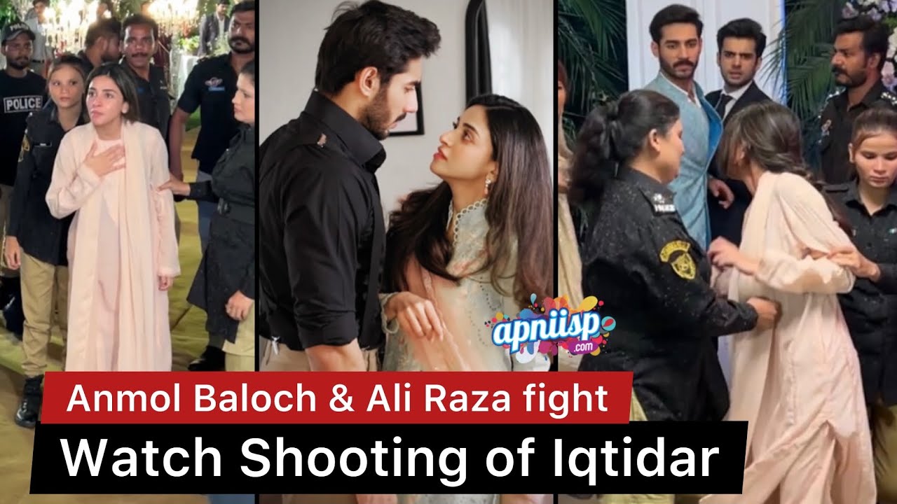 Anmol Baloch & Ali Raza shooting for drama Iqtidar - Green Entertainment