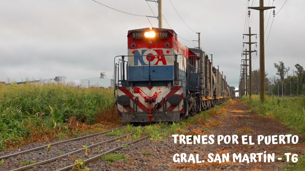 Trenes por Puerto General San Martín - Terminal 6 - utilizando Trocha Mixta