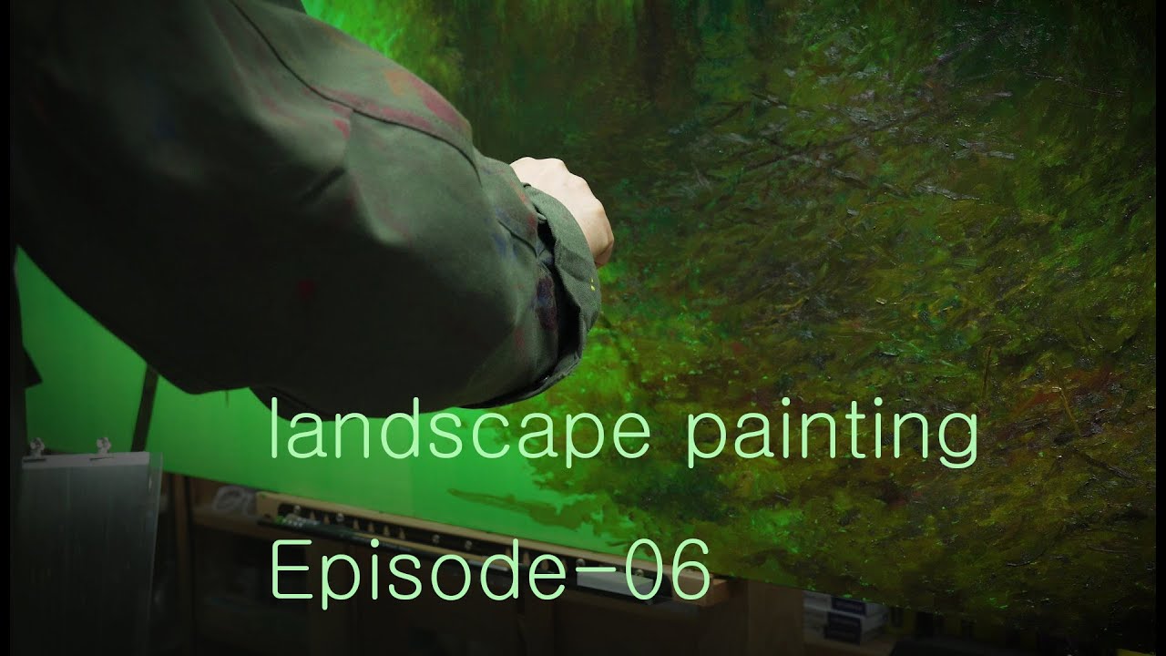 풍경화(대나무숲이 있는 곳) - landscape painting Episode-06