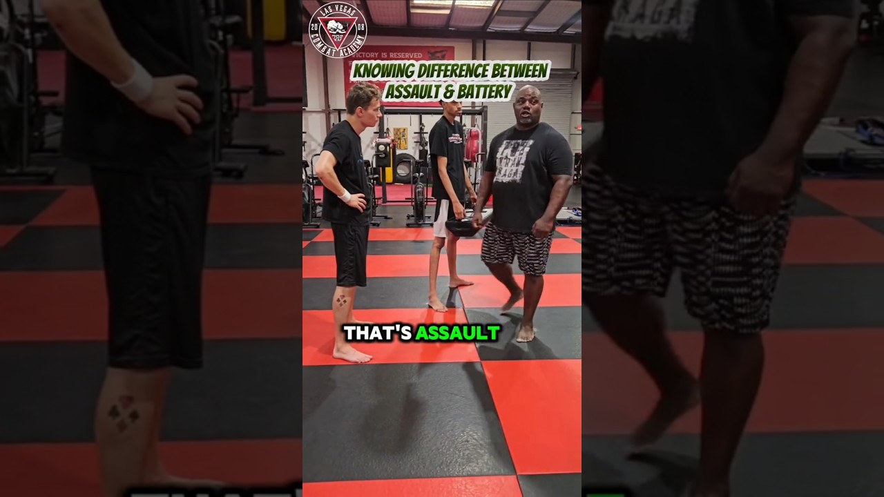 Coach Britt explains the difference between assault & battery.  #lasvegascombatacademy