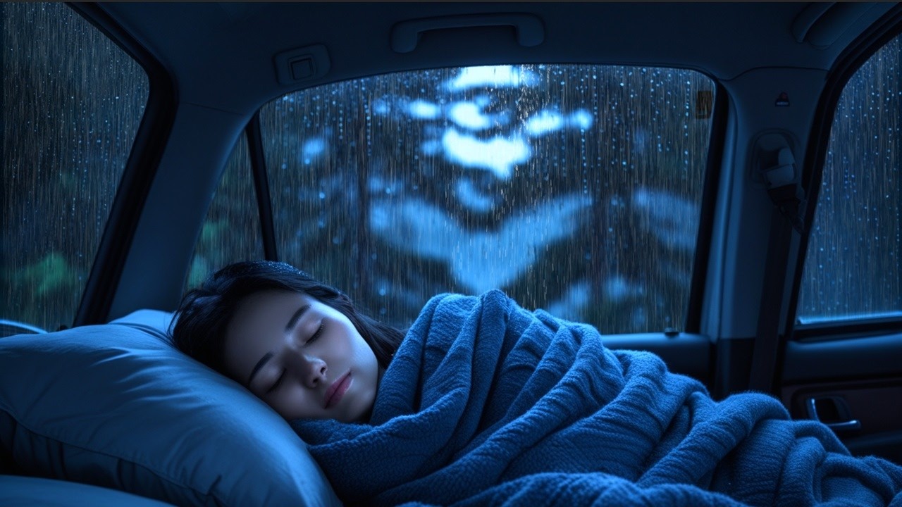 Chuva Natural Noturna ☔ Música Ambiente para Dormir Profundamente em Paz