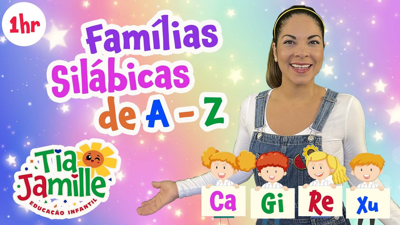 Fámilias silábicas A-Z - Educação Infantil - Vídeo Educativo - Música Infantil - Aprenda Brincando