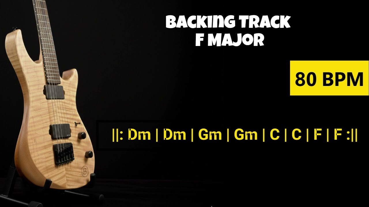 Backing Track F Major 80 BPM