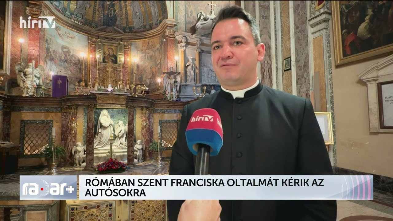 Rómában Szent Franciska oltalmát kérik az autósokra - HírTV