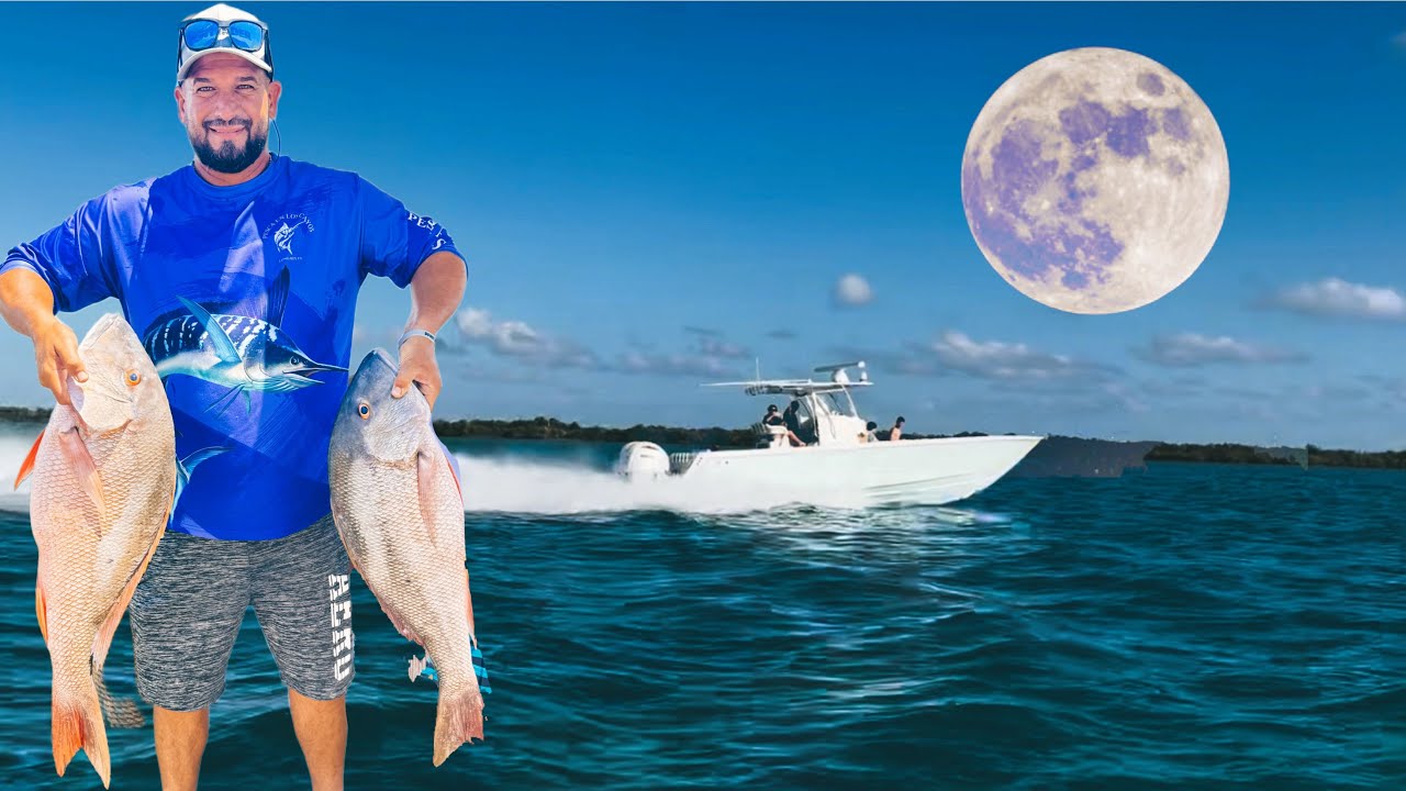 Pesca del pargo mutton en key west con la primera luna llena de mayo 2024