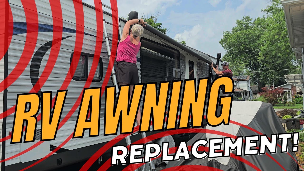 Replacing Dry-Rotted Awning Fabric on Our Lippert Solera Awning | Fonzier RV Awning Fabric