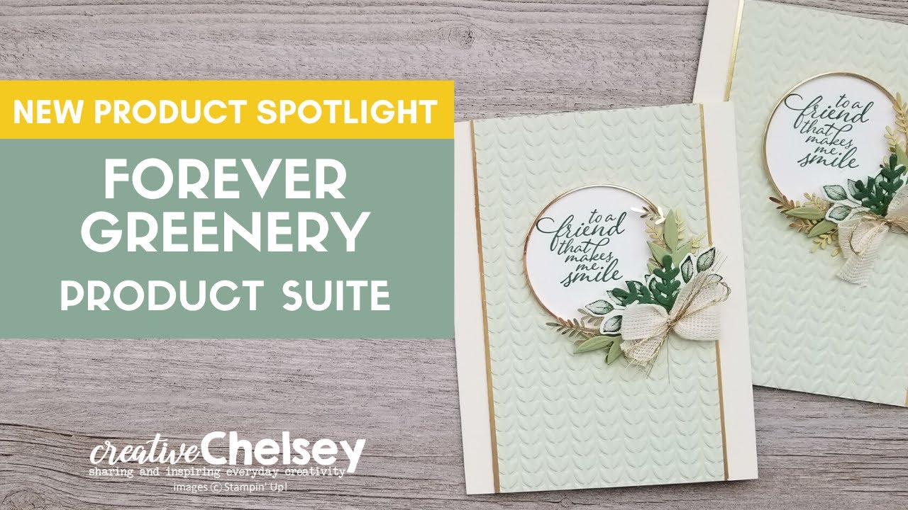 New Product Spotlight - FOREVER GREENERY PRODUCT SUITE by Stampin Up | Handmade Greeting Card Idea