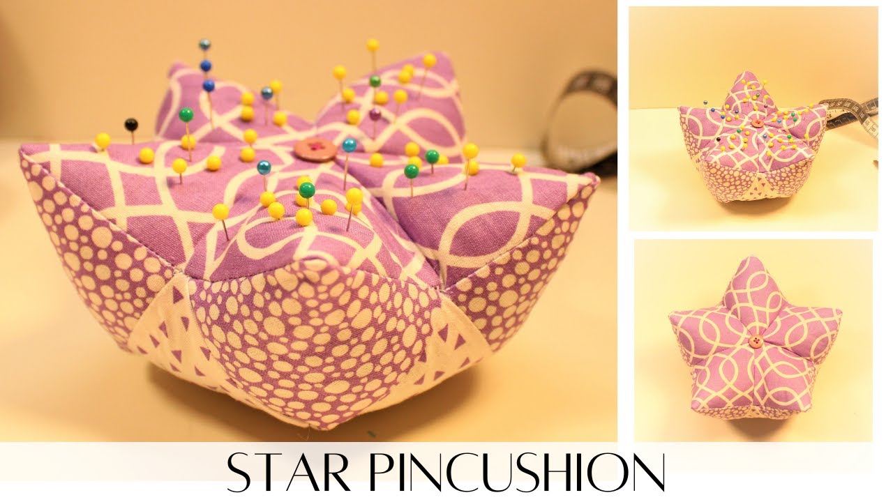 DIY Star Pincushion/Pincushion Tutorial/Scrap Fabric Idea/Decorative Idea
