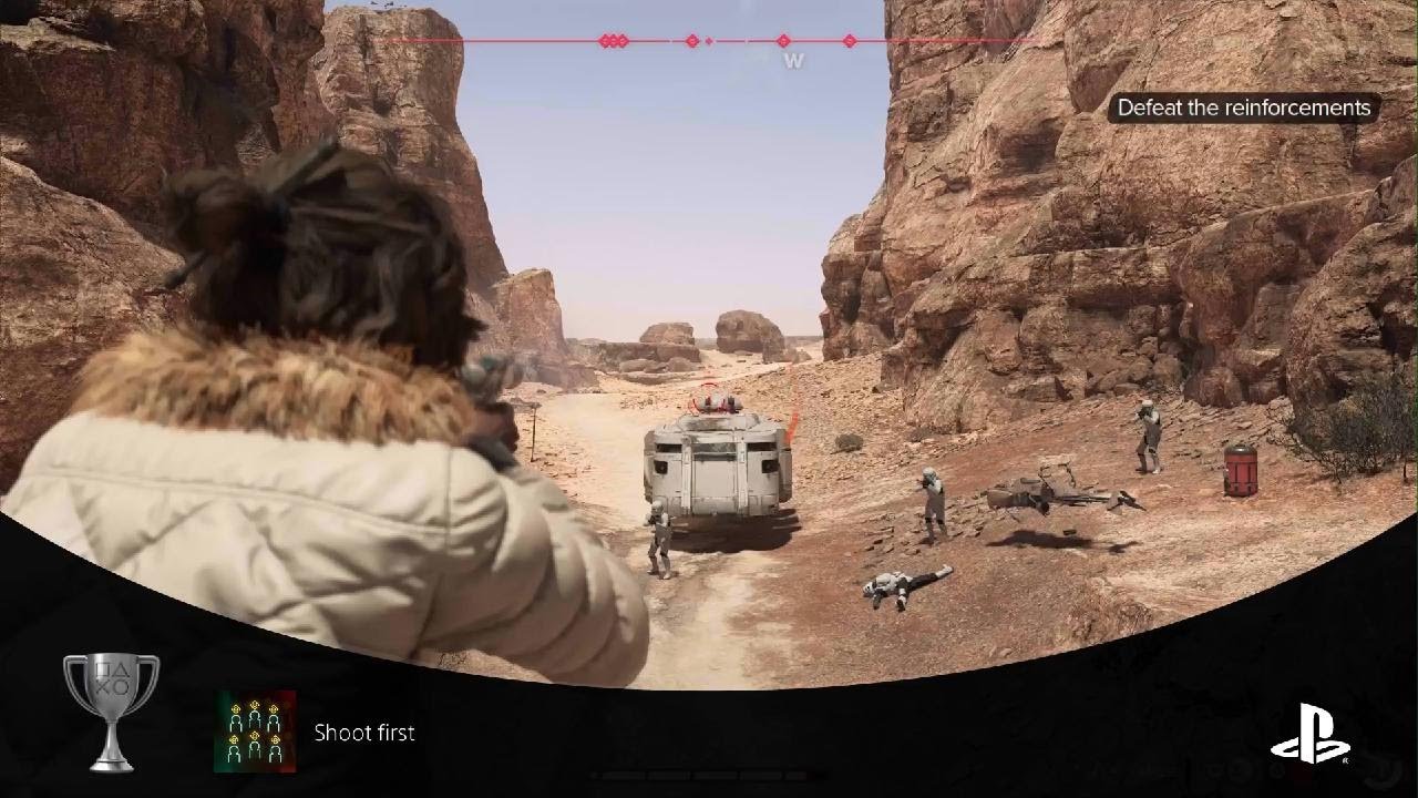 Star Wars Outlaws Defeat 6 Enemies Simultaneously Using Adrenaline Rush - Shoot first Trophy
