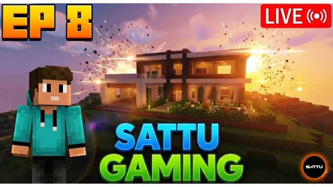 Mera Naya Ghar! 🏠 | Building a Secret Base | Minecraft Episode 8