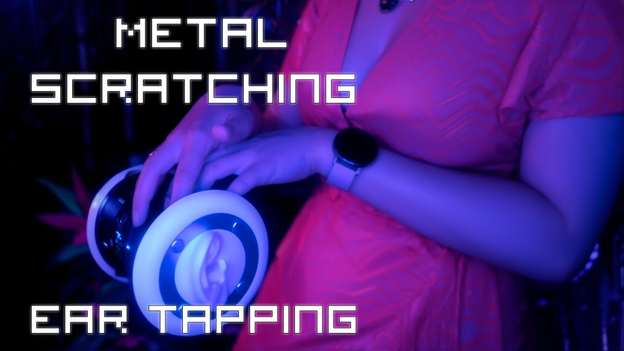 ASMR 3Dio Metal Scratching and Ear Tapping 💎 No Talking