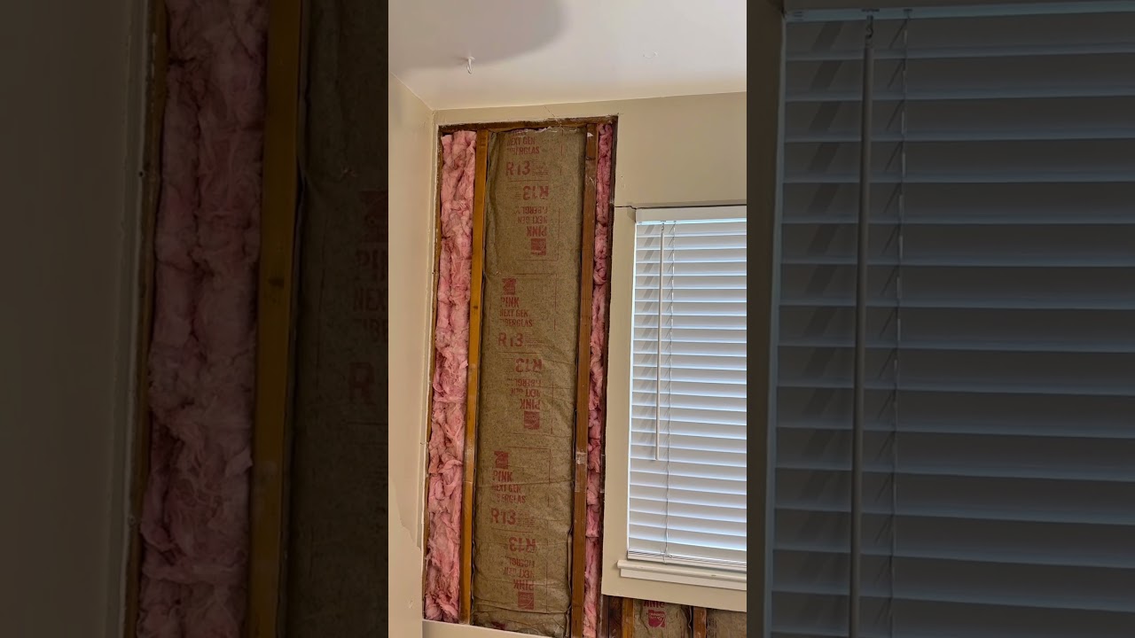 How to insulate an exterior wall without demolishing it? #insulation #diy #drywallcontractor #fyp