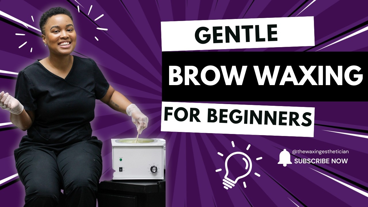Tutorial: How To Wax Eyebrows w/ Soft Wax For Beginners | The Waxing Esthetician
