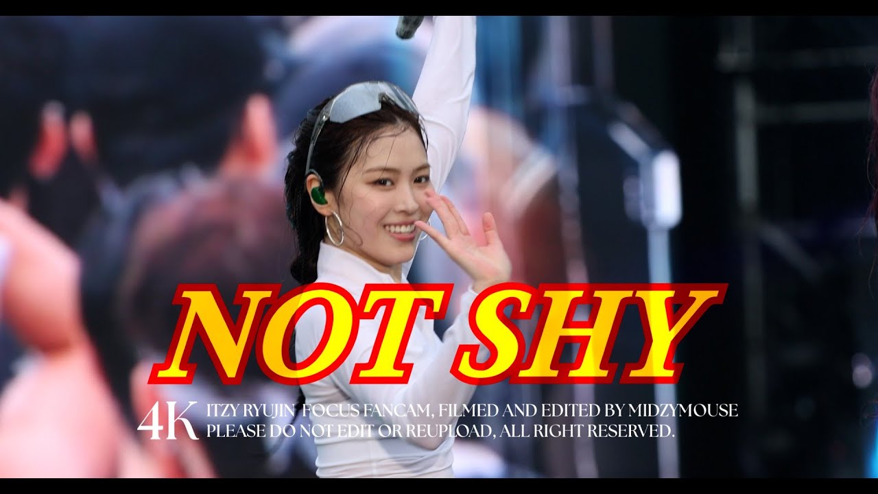 [4K] 250704 WATERBOMB 2025 ITZY Ryujin 'Not Shy' Focus Fancam 있지 류진 직캠
