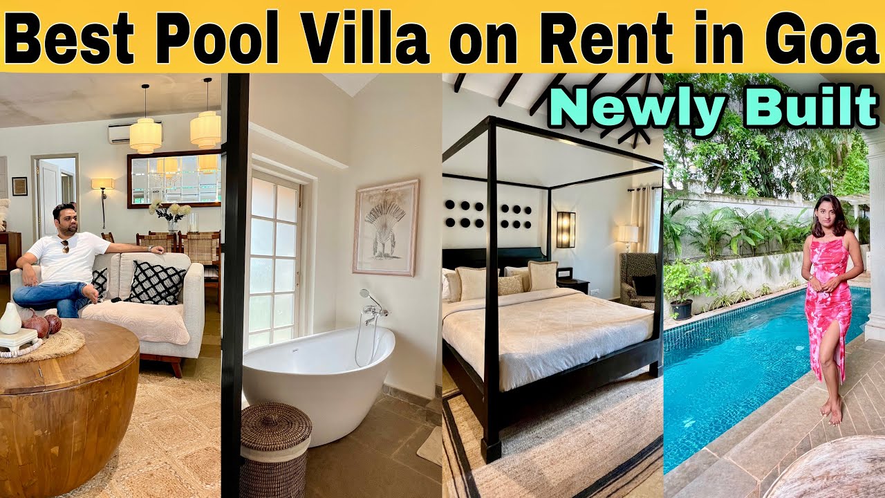Best Pool Villa on Rent in Goa | 3 bhk with Private pool in Goa on rent | Airbnb Goa
