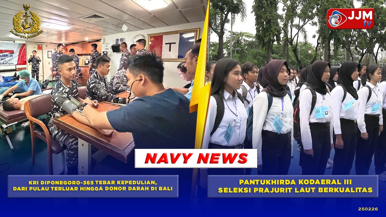 NAVY NEWS - KRI DIPONEGORO-365 TEBAR KEPEDULIAN DARI PULAU & PANTUKHIRDA KODAERAL III