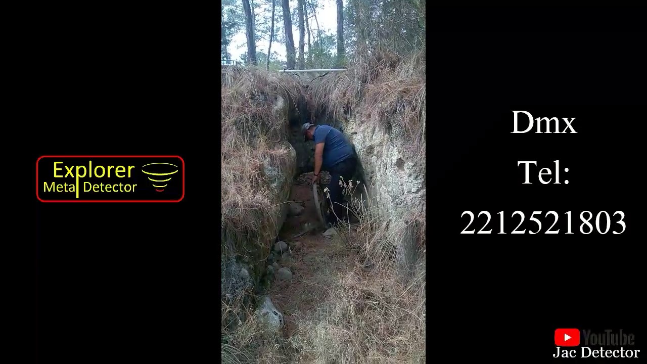 PRUEBA DE PROFUNDIDAD EN TIERRA DEL DETECTOR DE METALES DMX-1