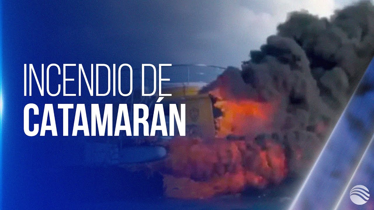 Emergencia por incendio de catamarán con más de 90 personas a bordo en Santa Marta