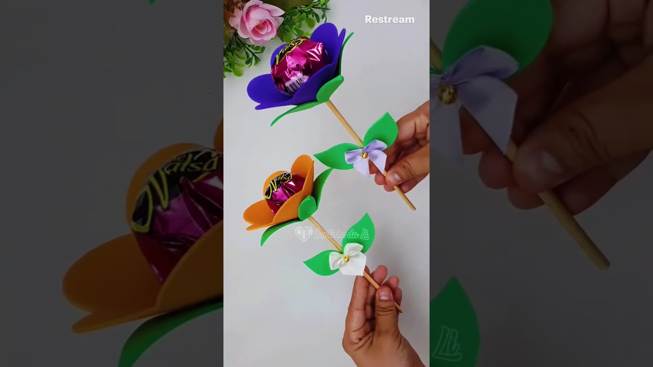 How to make a beautiful flower gift. 