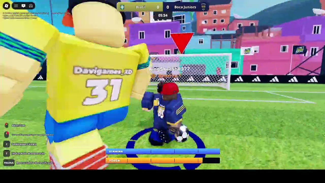jogando como goleiro no super liiga de futebol