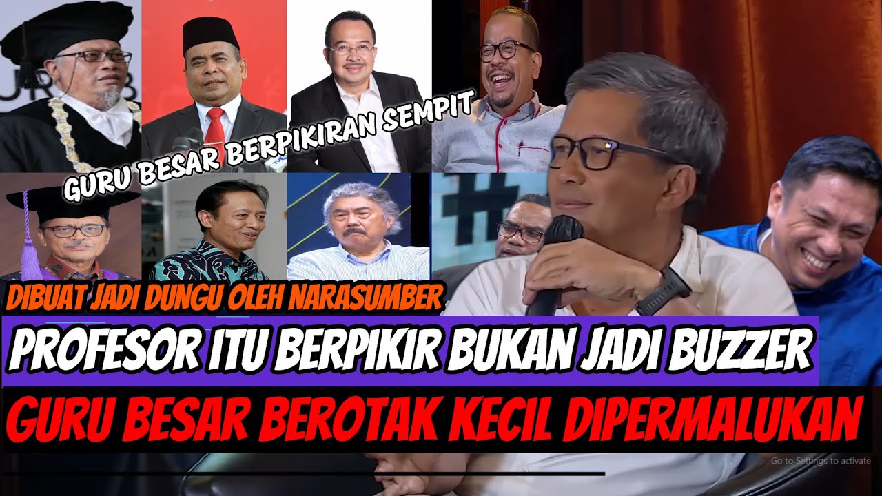 MOMEN MEMALUKAN PROFESOR SEKOLAM YG JADI BUZZER PENGUASA ??