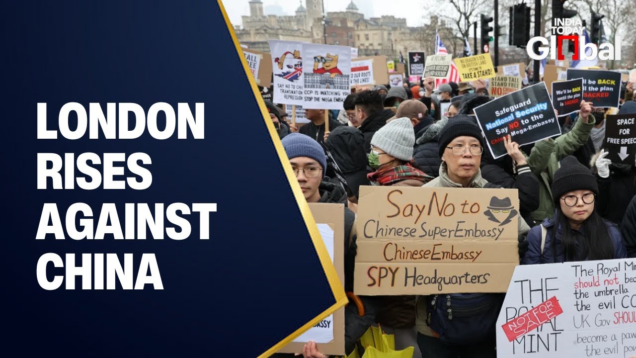 Protesters Gather in London Against Proposed Chinese Mega Embassy Site