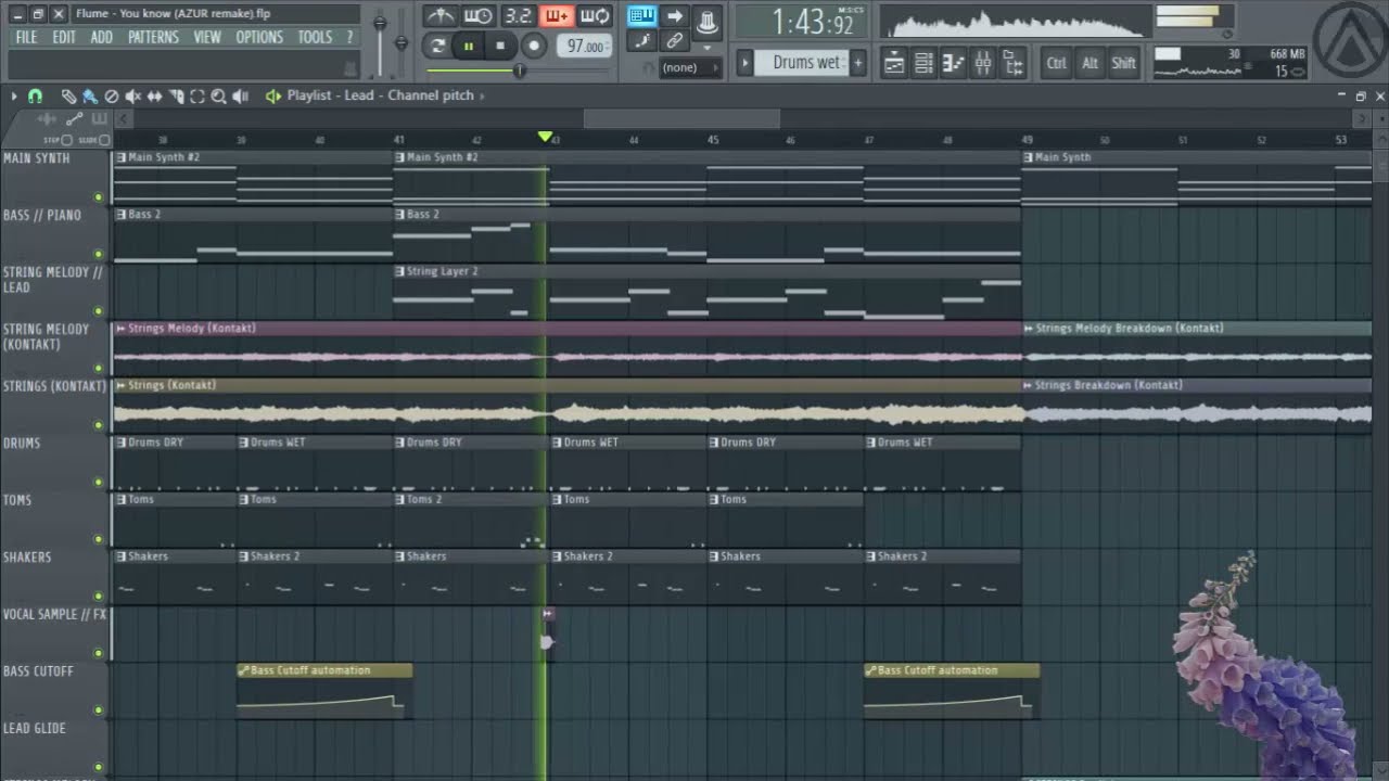 FLUME - You Know INSTRUMENTAL (AZUR Remake)